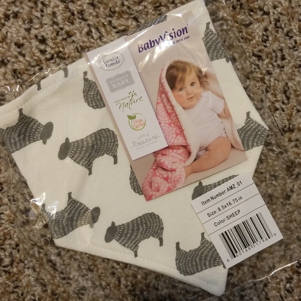 SOLD!!! Sheep Bandana Bib